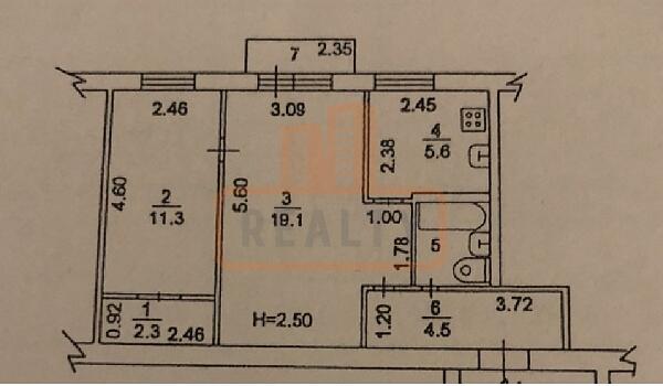-к квартира, 47 кв.м.,Чехов, Крюково, , объект № 484